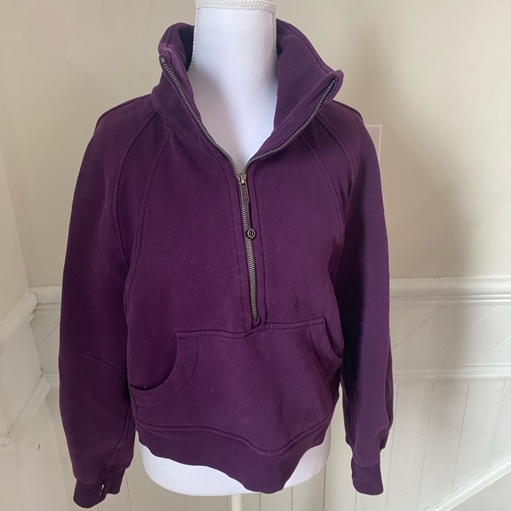 Lululemon Dark Purple Half-Zip Scuba